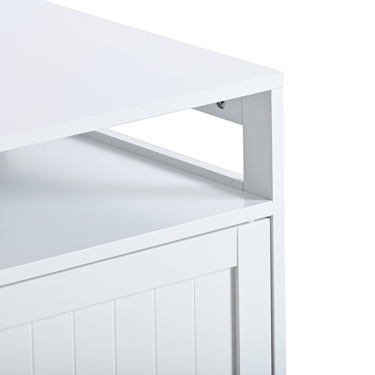 Litter Box Enclosure, Cat Litter Box Furniture with Hidden Plug, 2 Doors,Indoor Cat Washroom Storage Bench Side Table Cat House, Large Wooden Enclused Litter Box House, White - Premium from luckythegr - Just 208.99 dh! Shop now at luckythegr