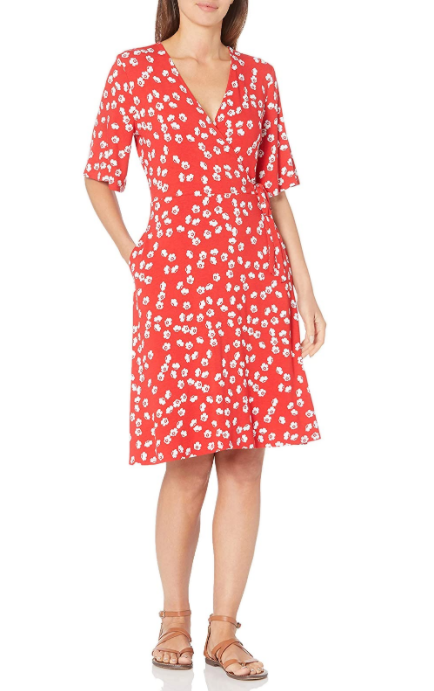 Sleeve Faux Wrap Dress - Premium from Liam Fashions - Just 30 dh! Shop now at luckythegr