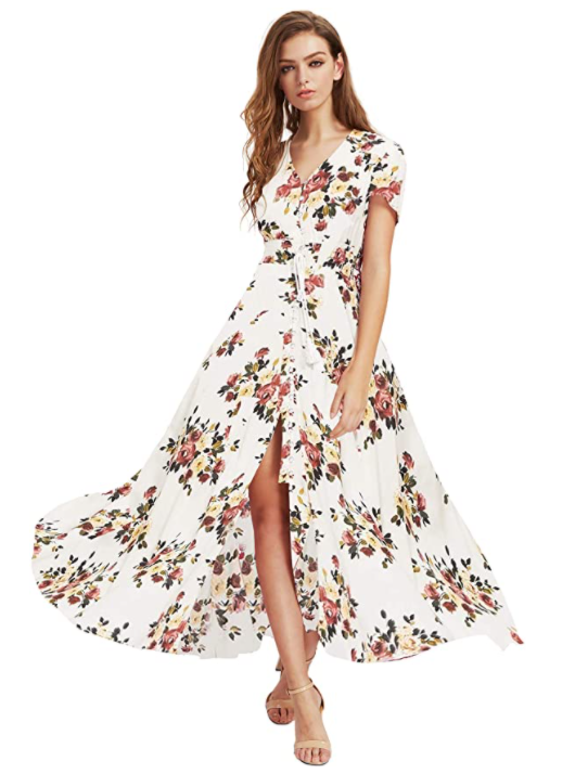 Party Split Flowy Maxi Dress - Premium from Liam Fashions - Just 27 dh! Shop now at luckythegr