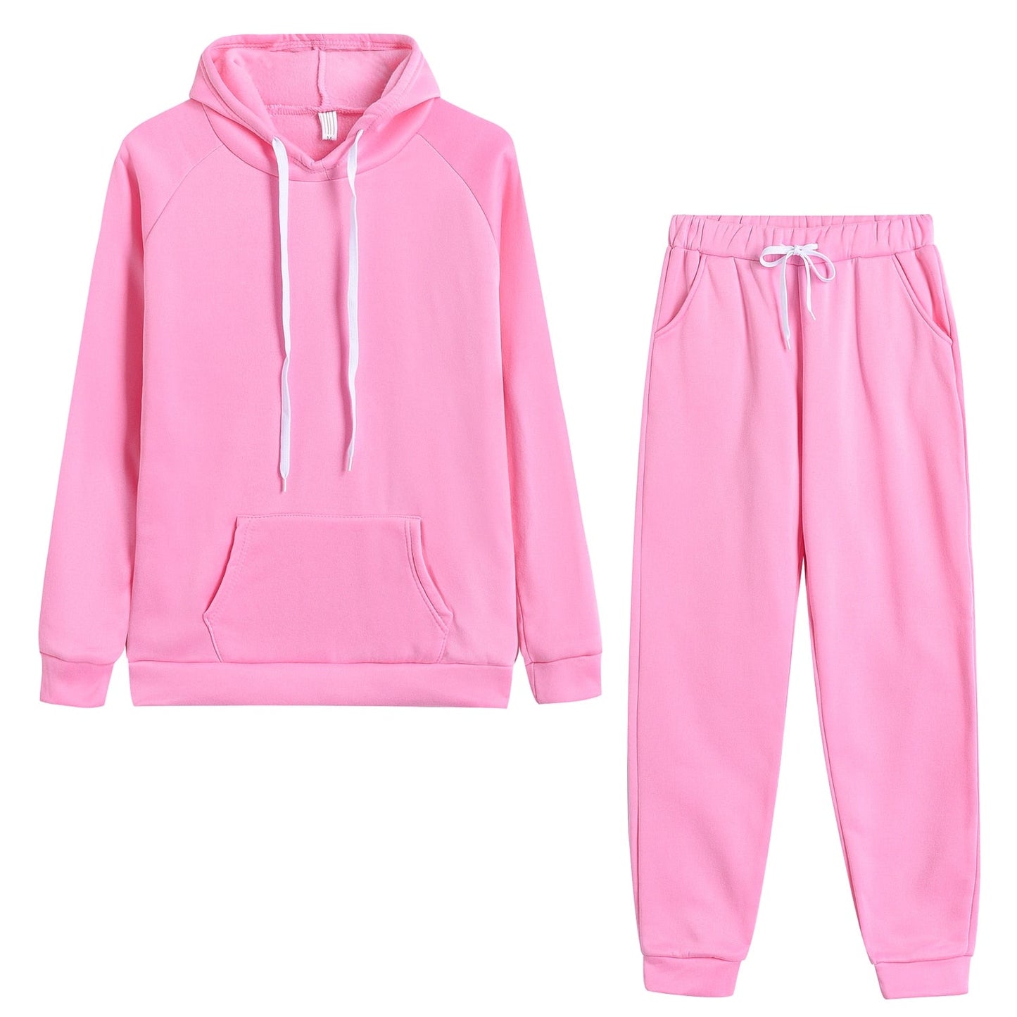 Autumn Women's Fleece Tracksuit 2 Pieces Set Pullover Hoodies+Pants Sport Suit Female Winter Warm Sweatshirt Suit for Woman - Premium from luckythegr - Just 105 dh! Shop now at luckythegr