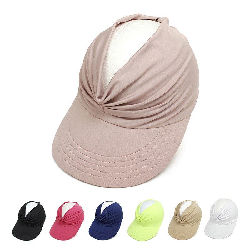 Flexible Adult Hat Women Anti-UV Wide Brim Visor Hat