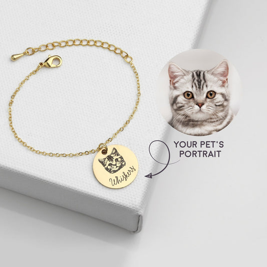 Pet Portrait Name Bracelet - Premium  from luckythegr - Just 18 dh! Shop now at luckythegr