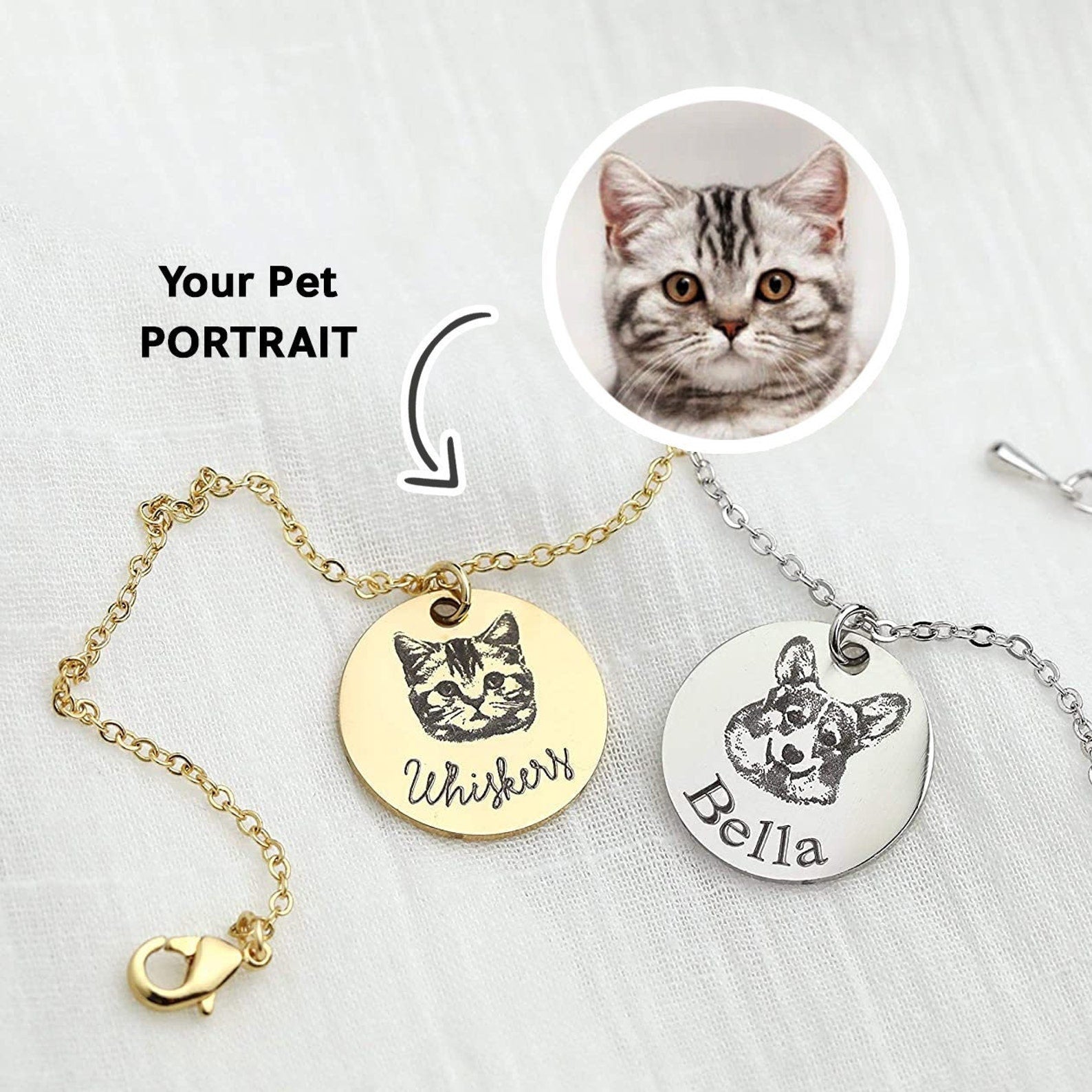 Pet Portrait Name Bracelet - Premium  from luckythegr - Just 18 dh! Shop now at luckythegr