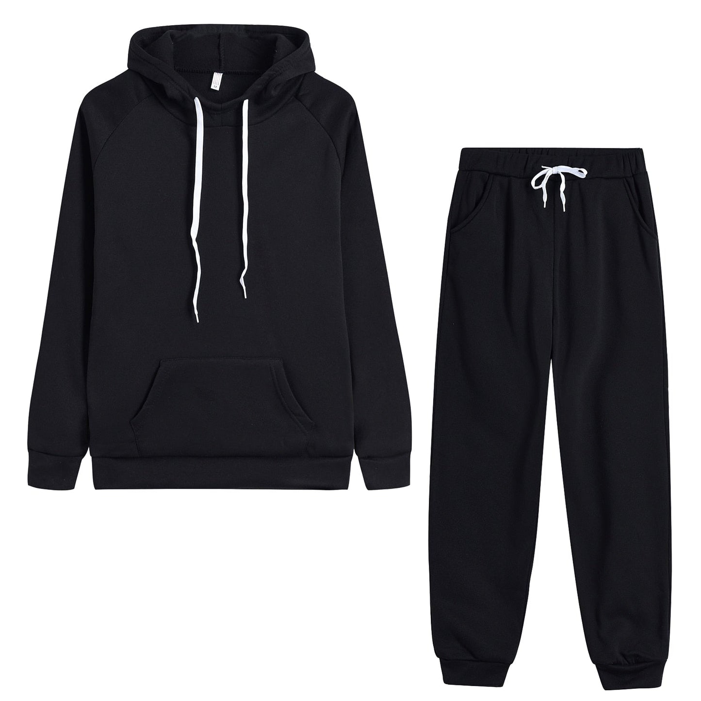 Autumn Women's Fleece Tracksuit 2 Pieces Set Pullover Hoodies+Pants Sport Suit Female Winter Warm Sweatshirt Suit for Woman - Premium  from luckythegr - Just 105 dh! Shop now at luckythegr