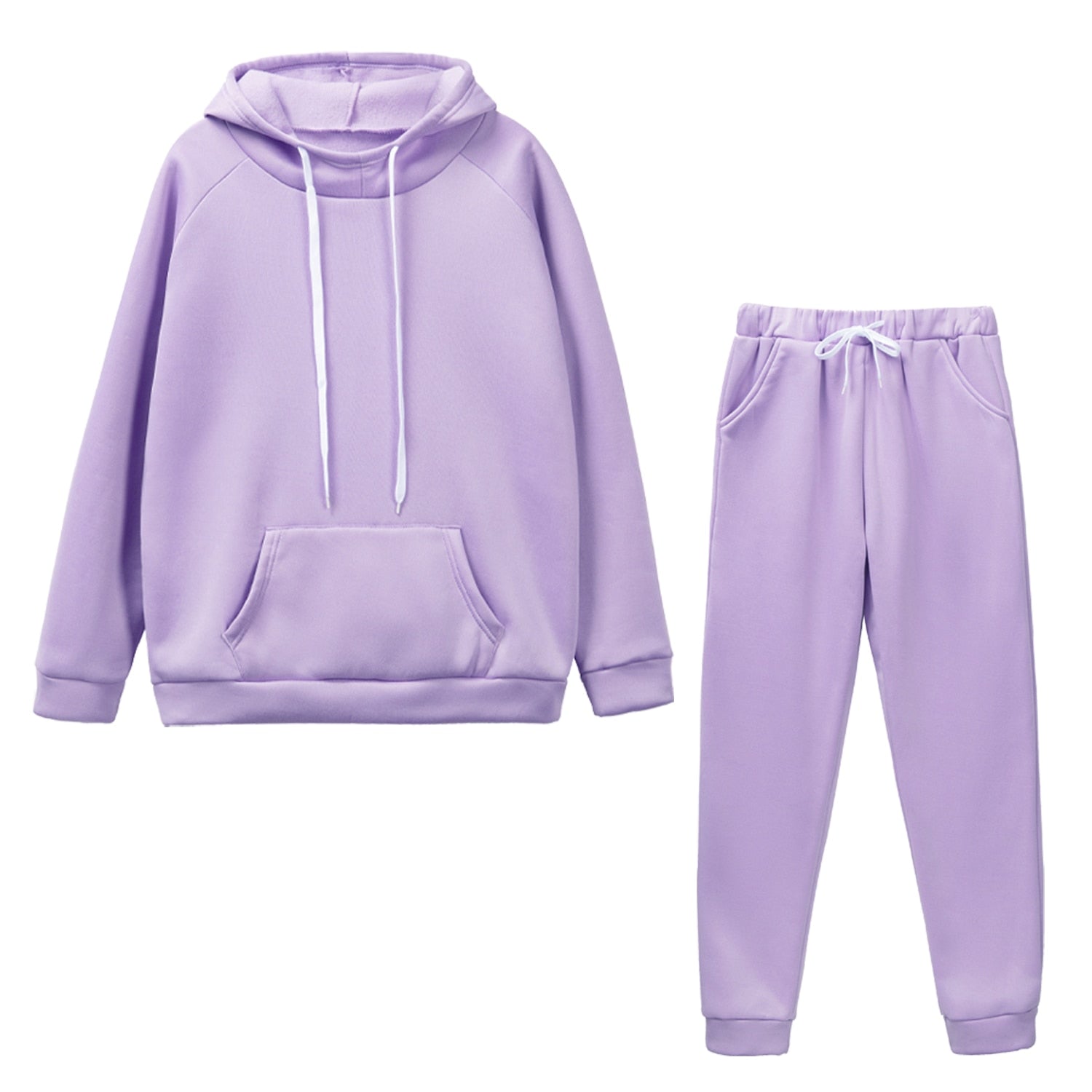 Autumn Women's Fleece Tracksuit 2 Pieces Set Pullover Hoodies+Pants Sport Suit Female Winter Warm Sweatshirt Suit for Woman - Premium  from luckythegr - Just 105 dh! Shop now at luckythegr