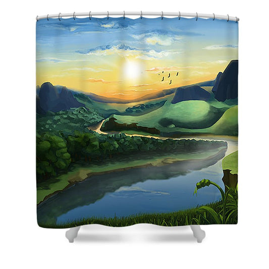 Pizels POD - Shower Curtain